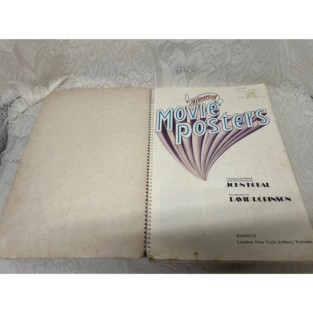 50 Years of Movie Posters‎ Hollywood Golden Era John Kobal Hamlyn 1973 Book